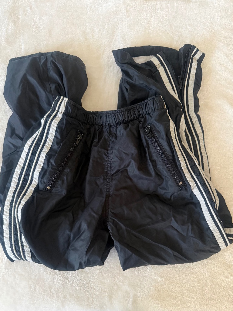 90s Ll Bean Vintage Track Pants With Zipper Bottom & Pockets